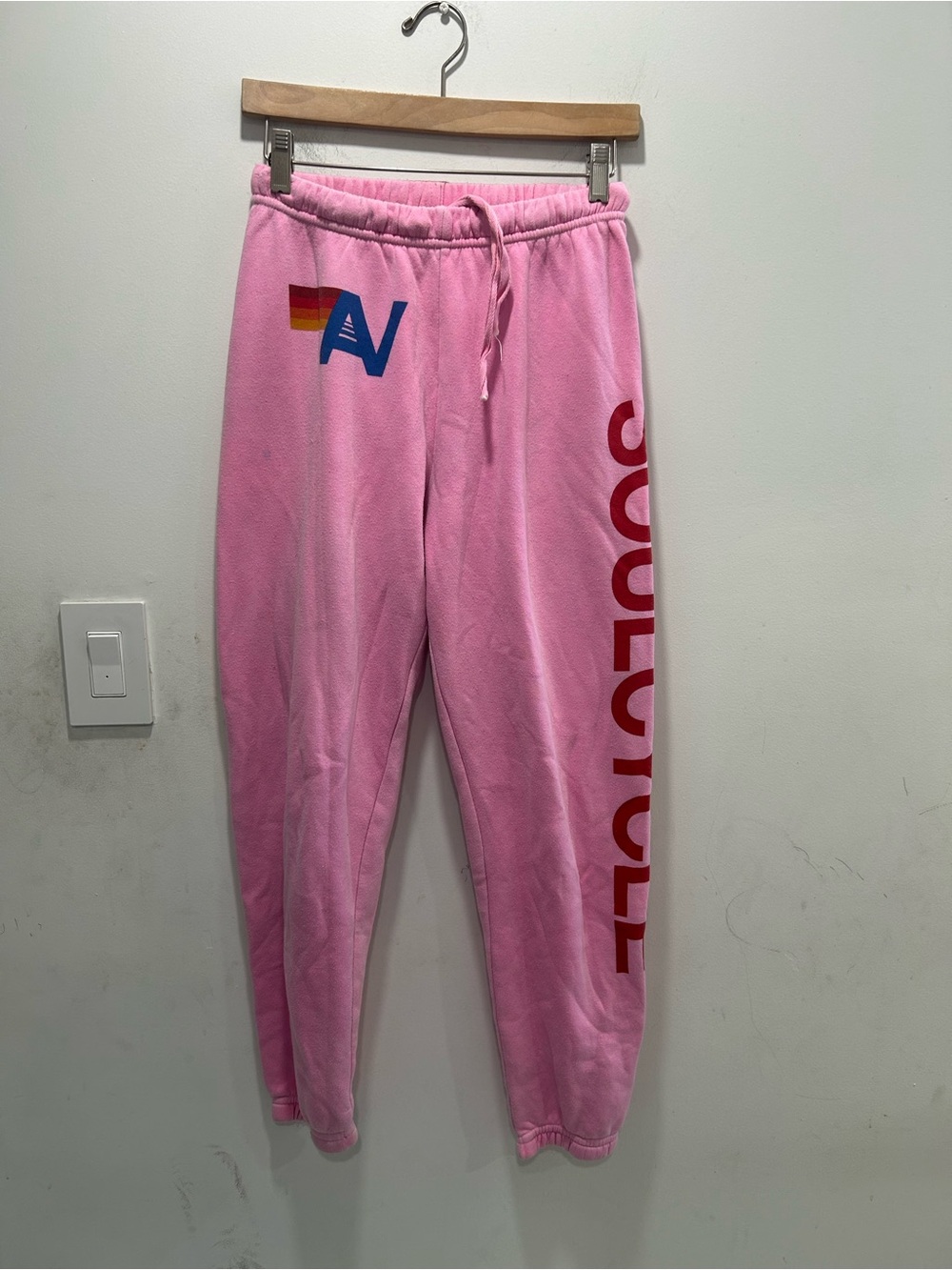 Aviator nation Pink Logo Sweatpants